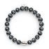 Pechschwarz | 925 Sterling Silber | Glühwürmchen-Glasarmband